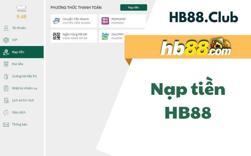 Nạp tiền HB88